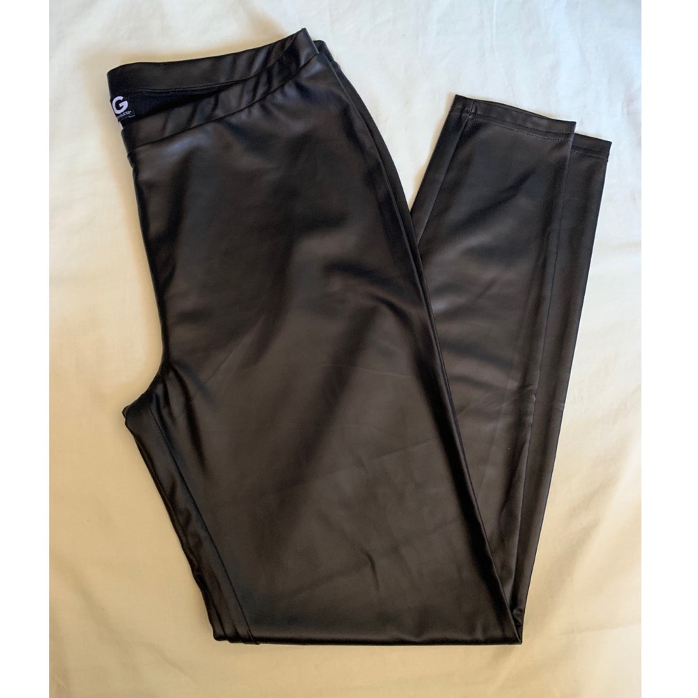G by Guess black faux leather leggings